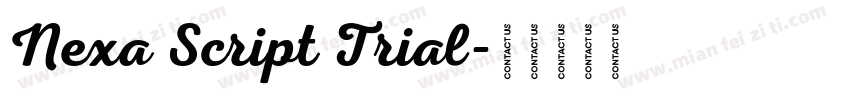 Nexa Script Trial字体转换